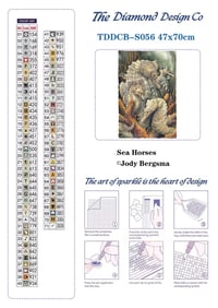 Image 4 of Sea Horses Full Size Diamond Painting by Jody Bergsma