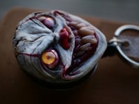 Image 10 of Handmade Pennywise Badge Reel Keychain 