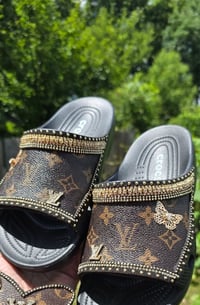 Image 1 of Classic Brown on Black  Slides ONLY
