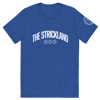 Strickland U (White Text) Tri-Blend Short-Sleeve T-Shirt