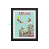 Image 2 of Cocktails On The Poop Deck Framed poster