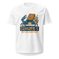 Image 3 of “Crushed It.” Bay Days Done Right – Breathable Mesh Athletic Shirt (Unisex)