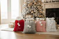 Image 2 of Personalized Pink Pet Santa Sack Stocking