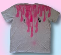 Image 2 of ‘SKULL IN PINK’ HAND PAINTED T-SHIRT XL