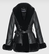 Image 2 of Lux Trench Fur Coat