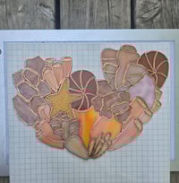 Image 2 of Coral Heart Pattern