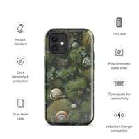 Image 8 of Flora and Fauna Goblincore Grunge Snails and Moss Tough Case for iPhone®