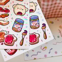 Image 3 of Peanut Butter & Jam | Fruit Dessert Sticker Sheet