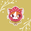 Strawberry Cat sticker