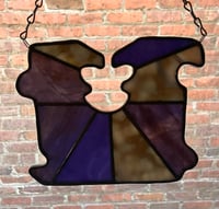Image 4 of Stained glass big bread clip suncatcher