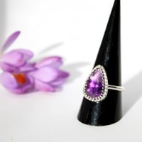Image 1 of Amethyst Trapiche Ring