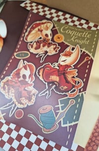 Image 2 of Hornet Coquette Knight sticker sheet | Hollow Knight: Silksong