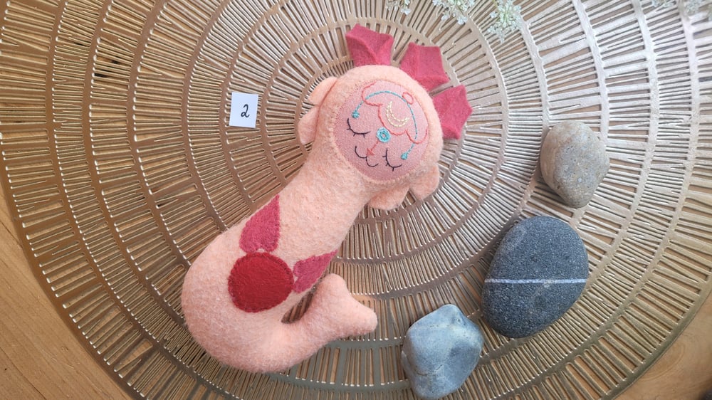 Image of Mermaids and Dream Guardian in Coral and Peach
