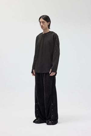 Image of EQUALNEAR - Astro Henley Sweatshirt (Black)