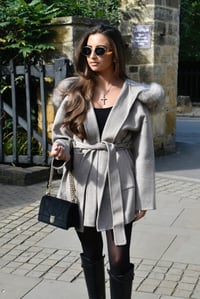 Image 3 of Taupe Loro Coat
