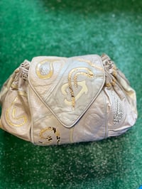 Image 1 of Nina Snake Skin Vintage Nas Large Clutch