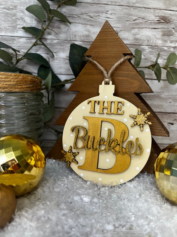 Image of Family Initial Bauble