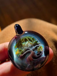 Image 1 of Opalized Bonsai tree implosion pendant.