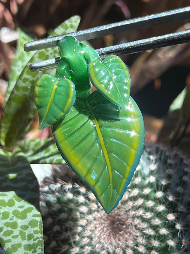 Image of Triple jungle Leaf Pendant