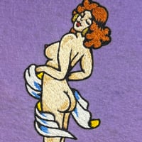Image 2 of Lavender lady embroidery