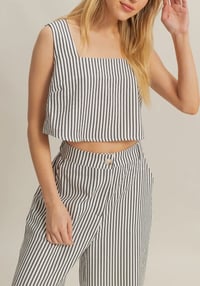 Image 2 of striped pants set