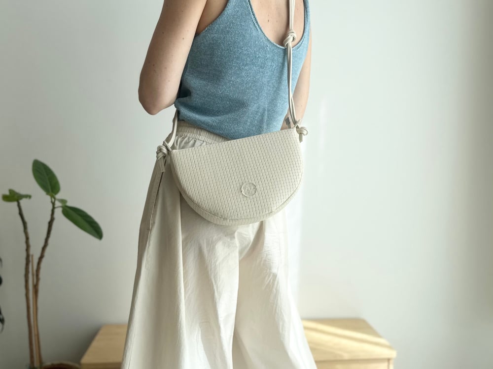 Image of Halfmoon bag Beige Pattern