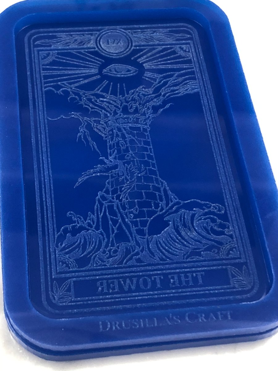 Image of The Tower Tarot Card Silicone Mold