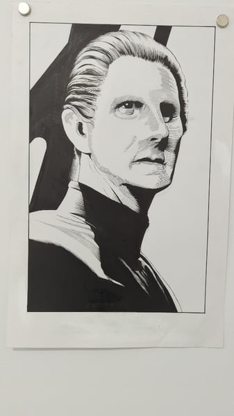 Image of Ink drawing by Joseph Silver - Odo