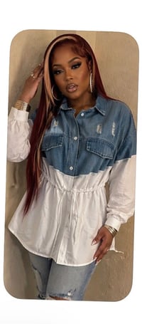 Image 4 of New 3XL Plus Wear Denim Diva Top #164*11