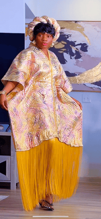Image 2 of Golden Sahara Glow Boubou