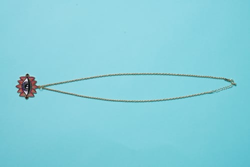 Image of “EYEZ” Gold Vermeil Necklace // Alyssia Strasser