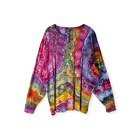 Image 1 of XXL Unisex Adult Soft Long Sleeve Tee in Euphoria Geodes Ice Dye