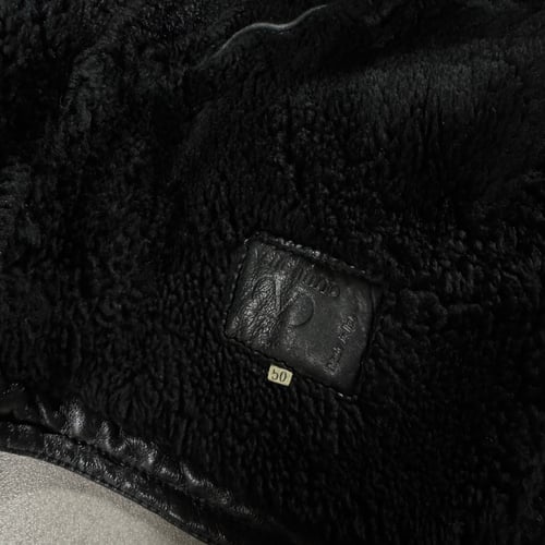 Image of 1980s Valentino Leather Shearling Jacket, Size XL