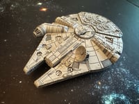 Image 17 of Star Wars X-Wing Millenium Falcon YT-1300 Freighter HAND PAINTED 14k 3D