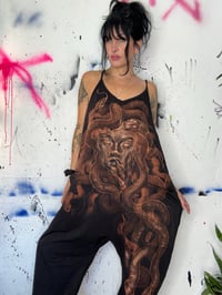 Image 4 of “TURN YOU TO STONE” CUSTOM BLEACH PAINTES BAGGY JUMPER XL