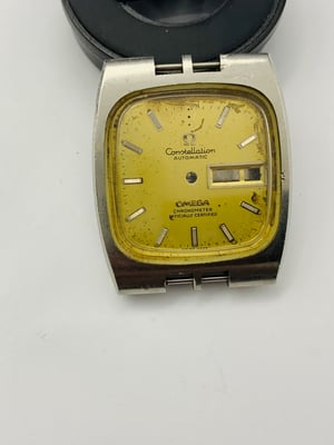 Image of Vintage Omega constellation gents watch Case/Dial,stainless steel,used, ref#(om-07)