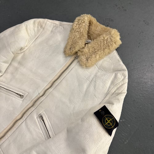 Image of AW 2006 Stone Island Hand Painted Shearling Jacket, size large