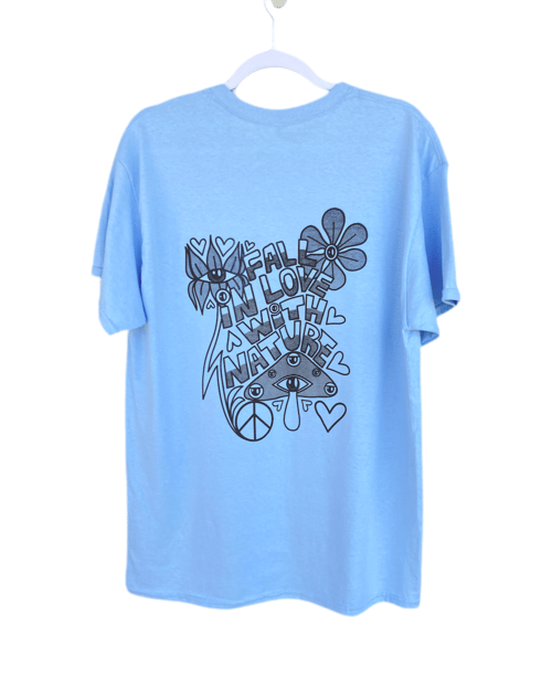Image of Groovy Mac X EY3DREAM “Fall in Love with Nature” (Light Blue)