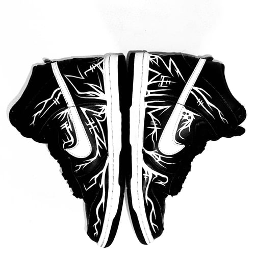 Image of NIKE DUNKS 4.5y WOMENS CUSTOM HAND PAINTED