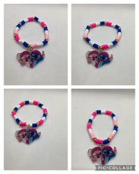 Stitch & Angel Clay Bead Bracelet 