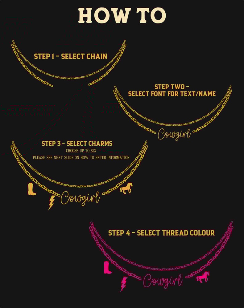 Image of Charm necklace embroidered sweater (pick n mix charms)