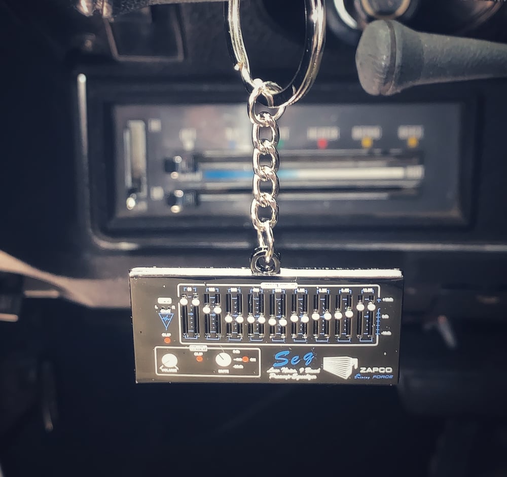 Image of Zapco key chain in black