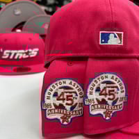 Image 2 of New Era 59Fifty City Red / Pink