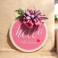 Image 1 of Valentine Round Door Hanger