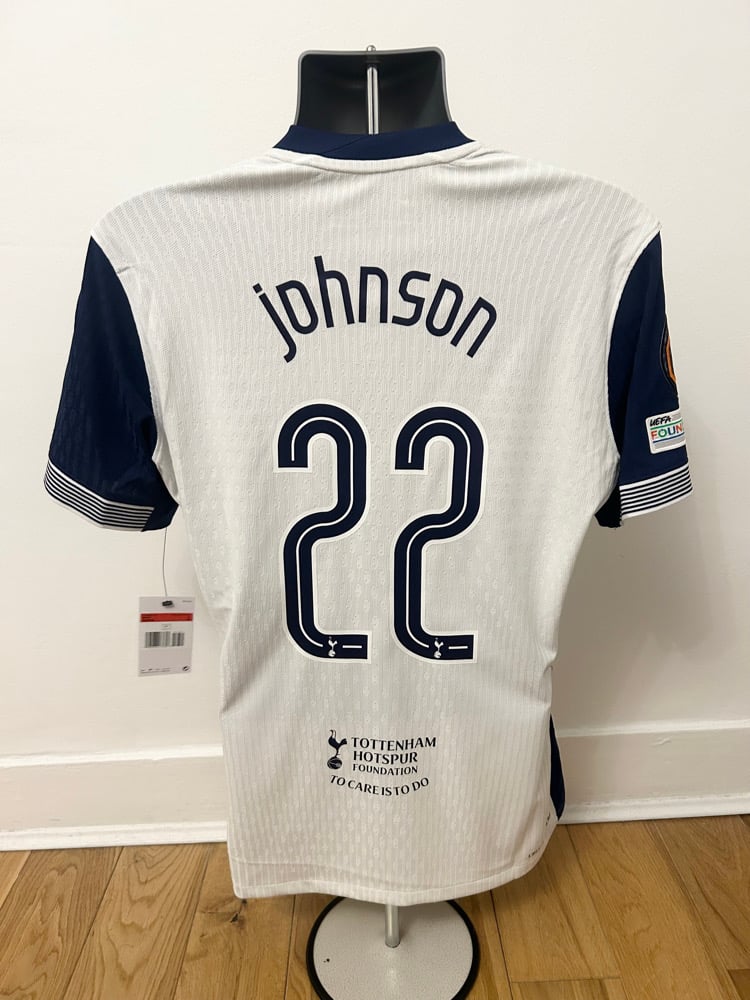 Image of PRE ORDER: Tottenham Hotspur “JOHNSON 22” Vaporknit 2024/25 Home Europa Final Shirt    (L)
