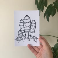 Image 3 of Mushroom Postcard Print - set of 4