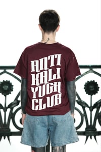 Image 5 of ANTI KALI YUGA CLUB /Shirt (Maroon/White)