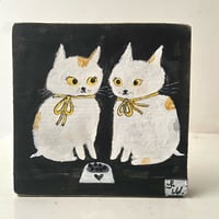 Image 6 of Original painting on wood-kitty kitty 