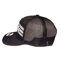 Image 4 of  Brooklyn Nets Hat Cap Mens Adjustable Snapback Trucker Black NBA Fan Favorite