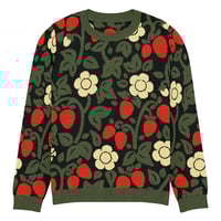 Image 2 of Strawberries Knitted Crew Sweater